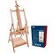 Large Adjustable H-Frame Multi-Purpose Studio Artist Easel - 88" High, Holds 59" Canvas - Sturdy Wooden Floor Painting Holder, Display Stand, designed as Painting Easel for Adults
